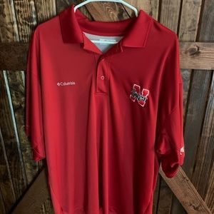 Nebraska Huskers Shirt. Columbia brand. Size XL.